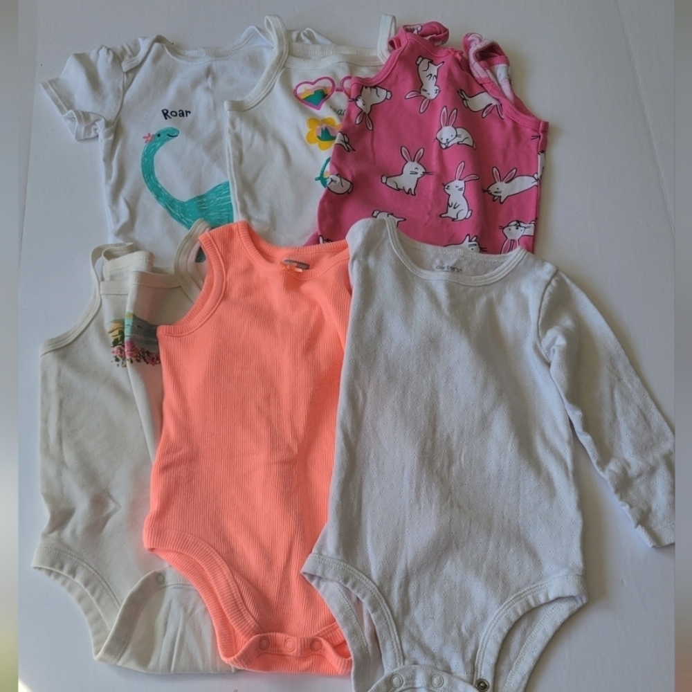 Six Baby Bodysuits